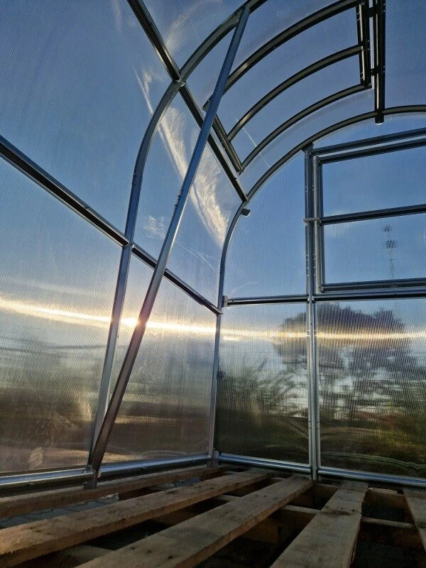 Klasika Greenhouses Šiltnamis KLASIKA Slim - 6 mm storio kanalinis polikarbonatas - 2 x 2 m (4 m²)