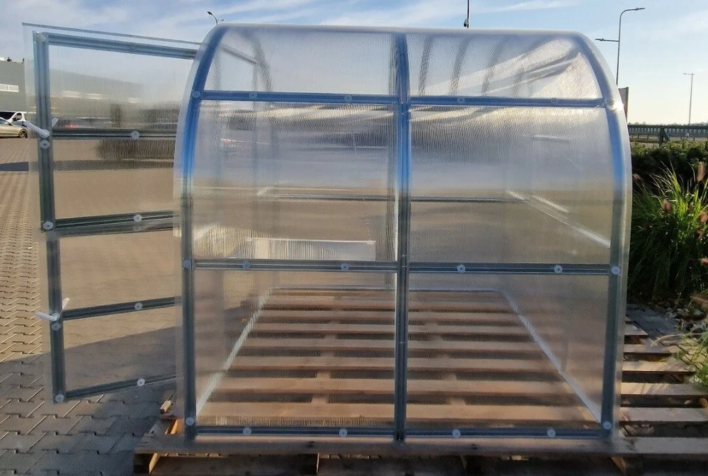 Klasika Greenhouses Šiltnamis KLASIKA Slim - 6 mm storio kanalinis polikarbonatas - 2 x 2 m (4 m²)