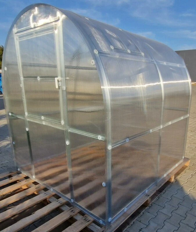 Klasika Greenhouses Šiltnamis KLASIKA Slim - 6 mm storio kanalinis polikarbonatas - 2 x 2 m (4 m²)