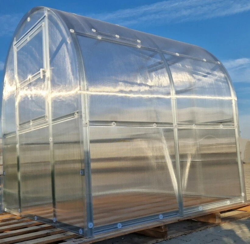 Klasika Greenhouses Šiltnamis KLASIKA Slim - 6 mm storio kanalinis polikarbonatas - 2 x 2 m (4 m²)