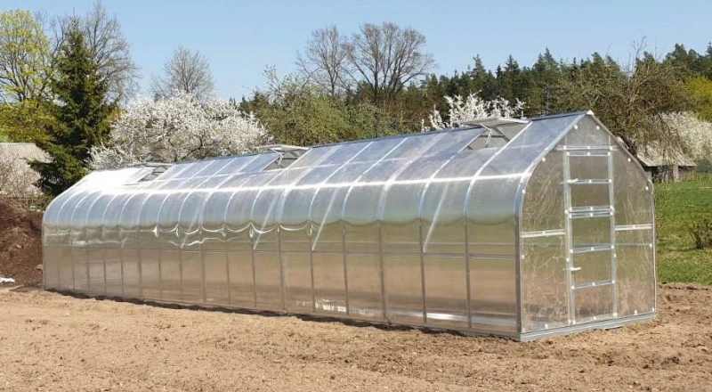 KLASIKA GREENHOUSE Meistro Kodas Šiltnamis Standart*KLASIKA 2,5x12 m (30 m2) 4 mm danga (6 stoglangiai)