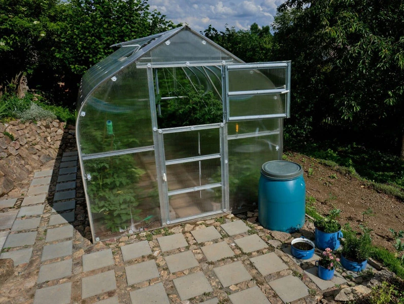 KLASIKA GREENHOUSE Meistro Kodas Šiltnamis Standart*KLASIKA 2,5x2 m (5 m2) 6 mm danga (1 stoglangis)