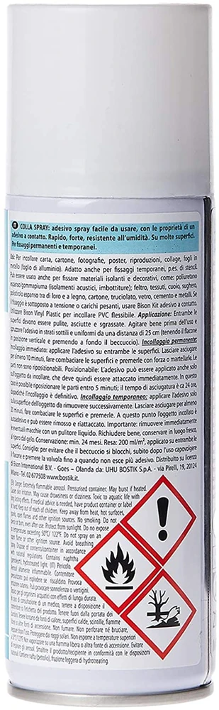 Klijai Bison 1508031 Purškiklis Adhesive; 200 ml
