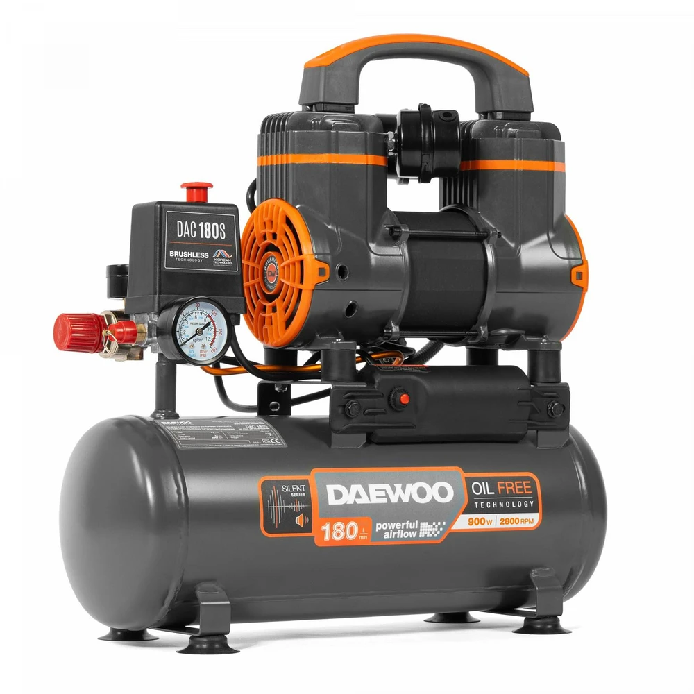AIR COMPRESSOR 0.9KW 8L/DAC 180S DAEWOO