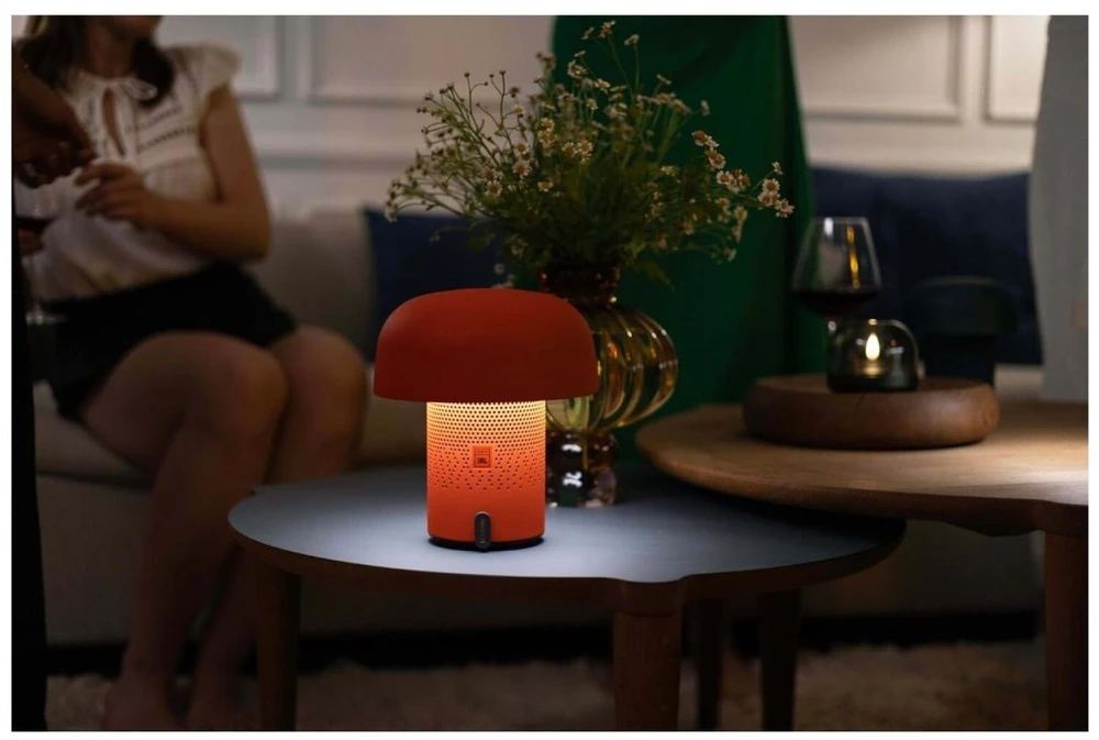 Nešiojama garso kolonėlė su apšvietimu Sound by JBL Kooduu Sensa PLAY, spalva: oranžinė