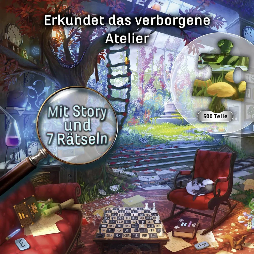 Dėlionė Kosmos EXIT - Das Puzzle: Das verborgene Atelier (500 Teile)