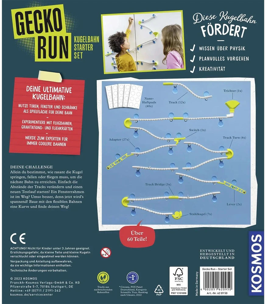Kosmos TM Toys Mokslinis tiriamasis žaidimas Geck Run pradinis rinkinys