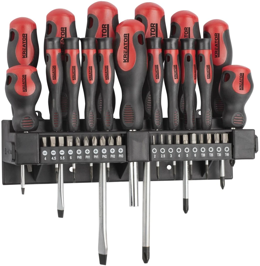 Kreator KRT400010 - Set of screwdrivers and bits 37pcs
