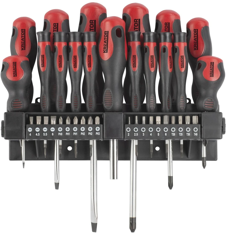 Kreator KRT400010 - Set of screwdrivers and bits 37pcs