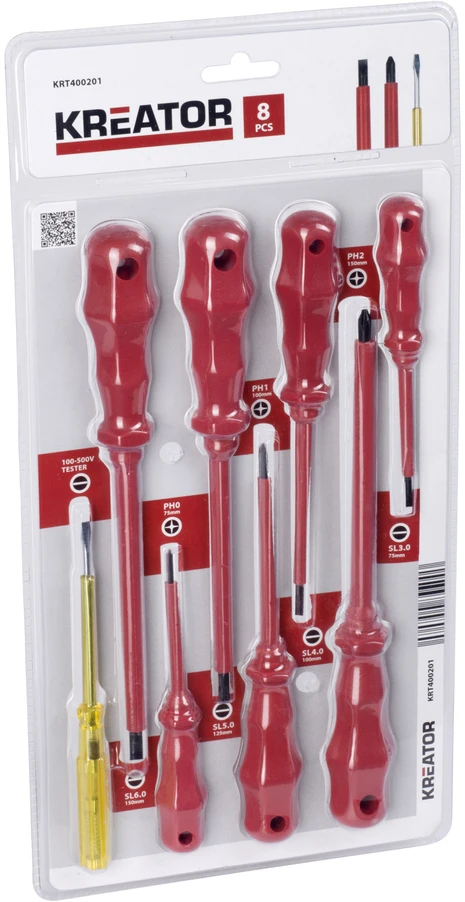 Kreator KRT400201 - Insulated screwdriver set 8pcs