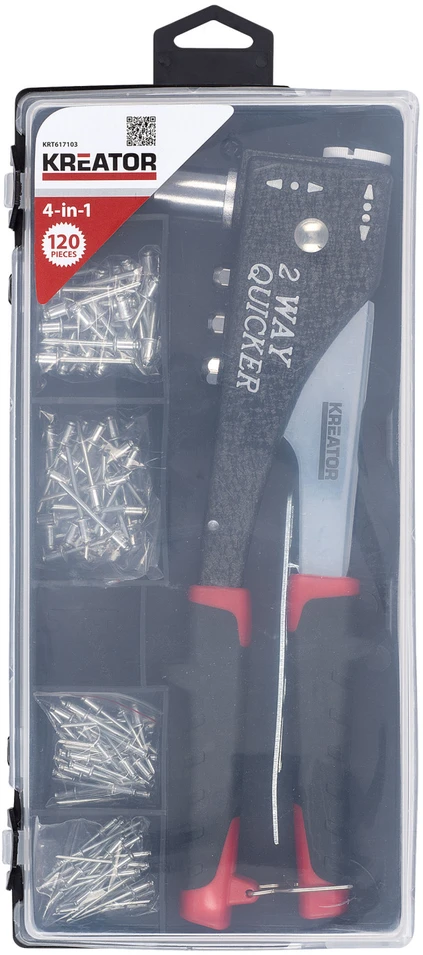 Kreator KRT617103 - Riveting pliers plus 120pcs