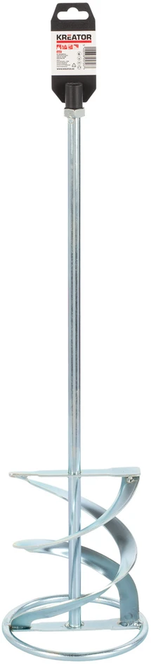 Grąžtas Kreator KRT050007 maišymo mentė, 160mm, 600mm, 14mm, 1100 aps/min, cinkuota, spiralinė