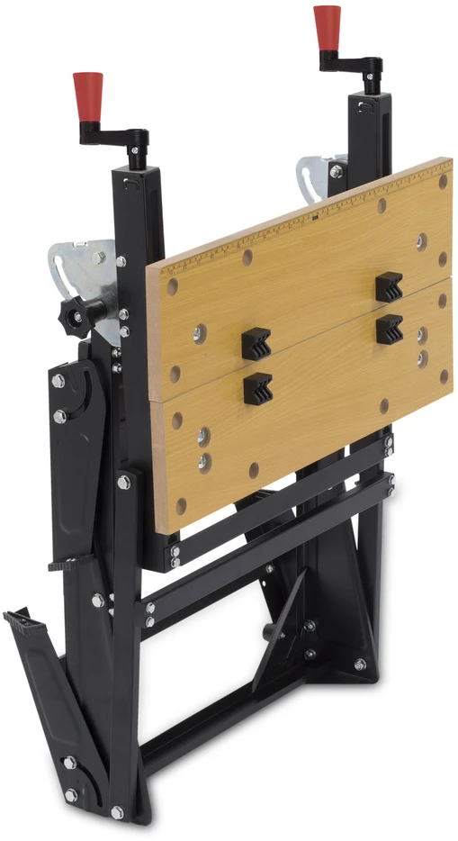 Kreator KRT672002 Sulankstomas darbo stalas, 100 kg, 30-47,5 cm, 77 cm, plieno rėmas, 4 judantys kaiščiai