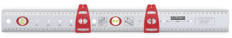 Kreator KRT703600 - Ruler / spirit level ALU 600mm
