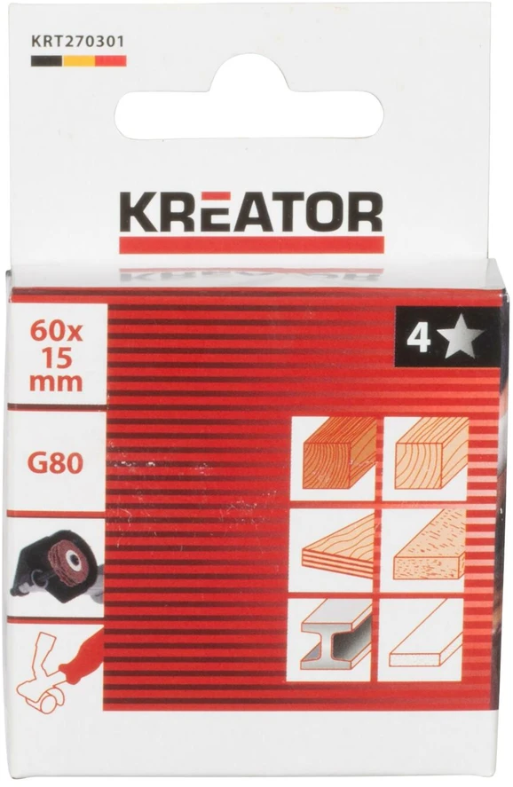 Kreator Lankstus šlifavimo diskas KRT270301, 60mm, 15mm, G80