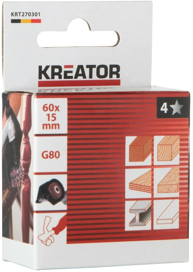 Kreator Lankstus šlifavimo diskas KRT270301, 60mm, 15mm, G80