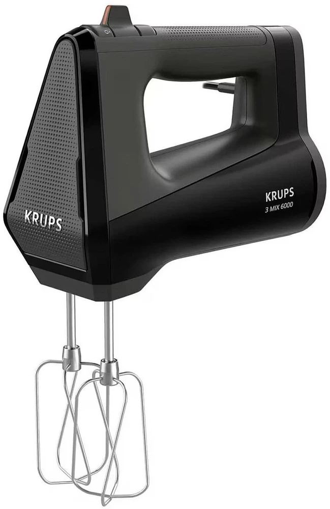 Plakiklis Krups rankinis mikseris 3MIX 6000 GN6028 7211419127, 600W, 5 greičiai, turbo režimas, plakimo priedas, tešlos priedas