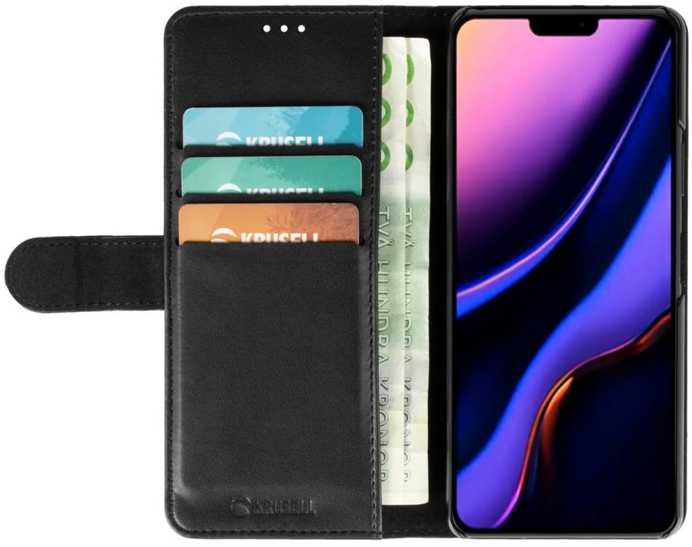 Dėklas Krusell PhoneWalet iPhone 12 Pro Max 6,7" juoda/juodas 62169