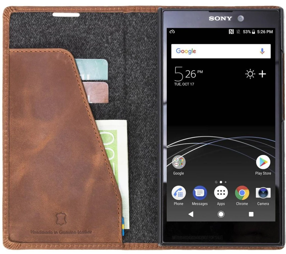 Dėklas Krusell Sunne 2 Card Foliowallet Sony Xperia L2 vintage pažandinis