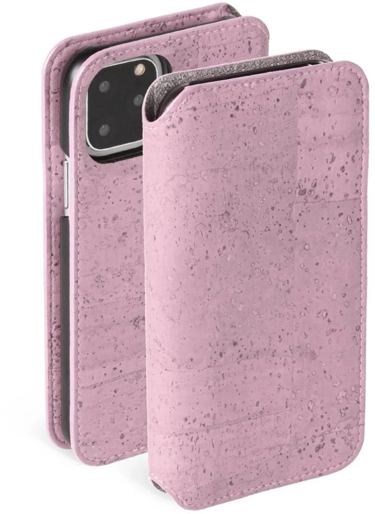 Rožinis telefono dėklas-pinigine Krusell Birka iPhone 11 Pro