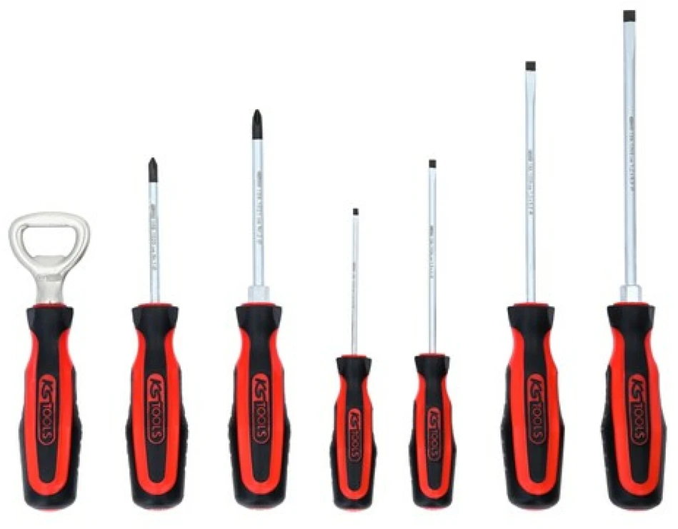 KSTOOLS 6 dalių atsuktuvų rinkinys KS TOOLS su priedu