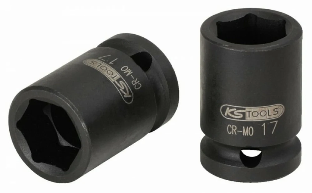 KSTOOLS 1/2" šešiakampė smūginė galvutė 17mm, KS Tools