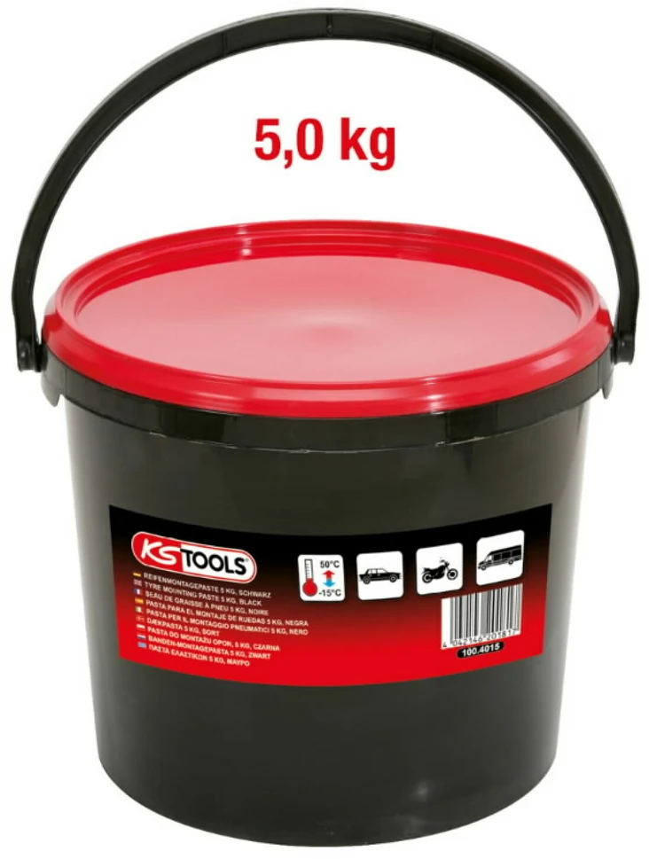 padangų montavimo pasta, juoda 5kg, KS Tools