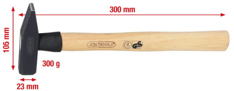 KSTOOLS Plaktukas 300g, KS Tools