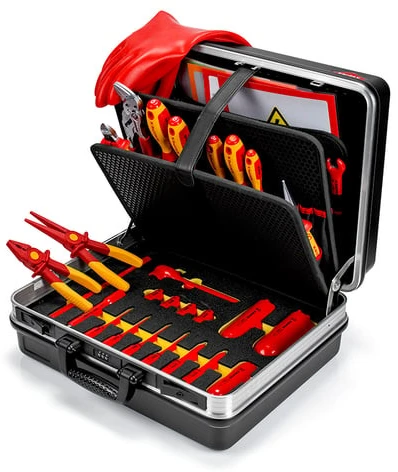 29 dalių elektriko įrankių rinkinys KNIPEX Basic E-Mobility