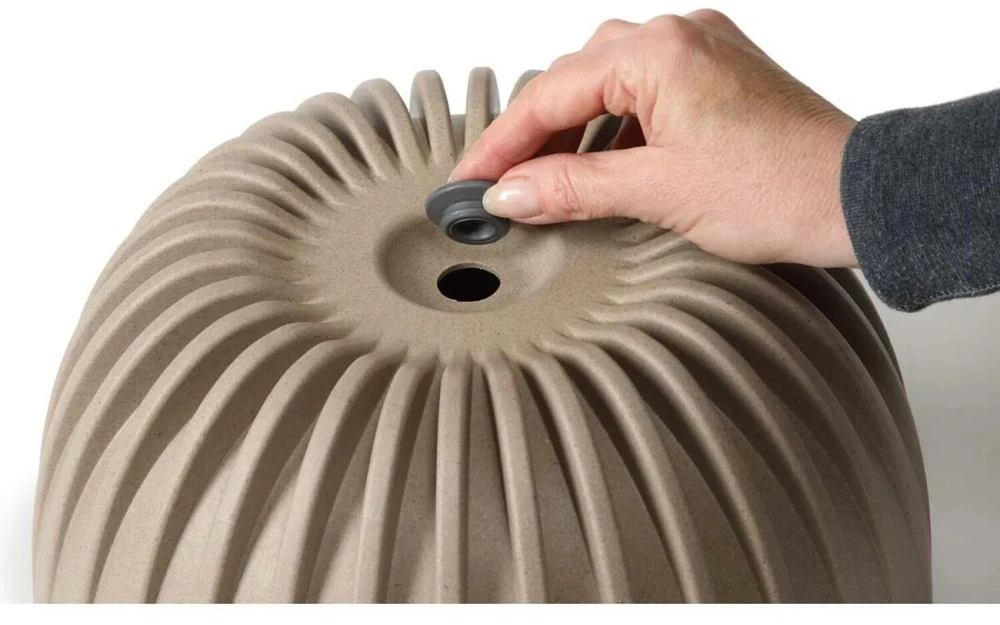 Lamela Gėlių vazonas "Mira" žemas, 240 mm, 3,6 l, geltonas