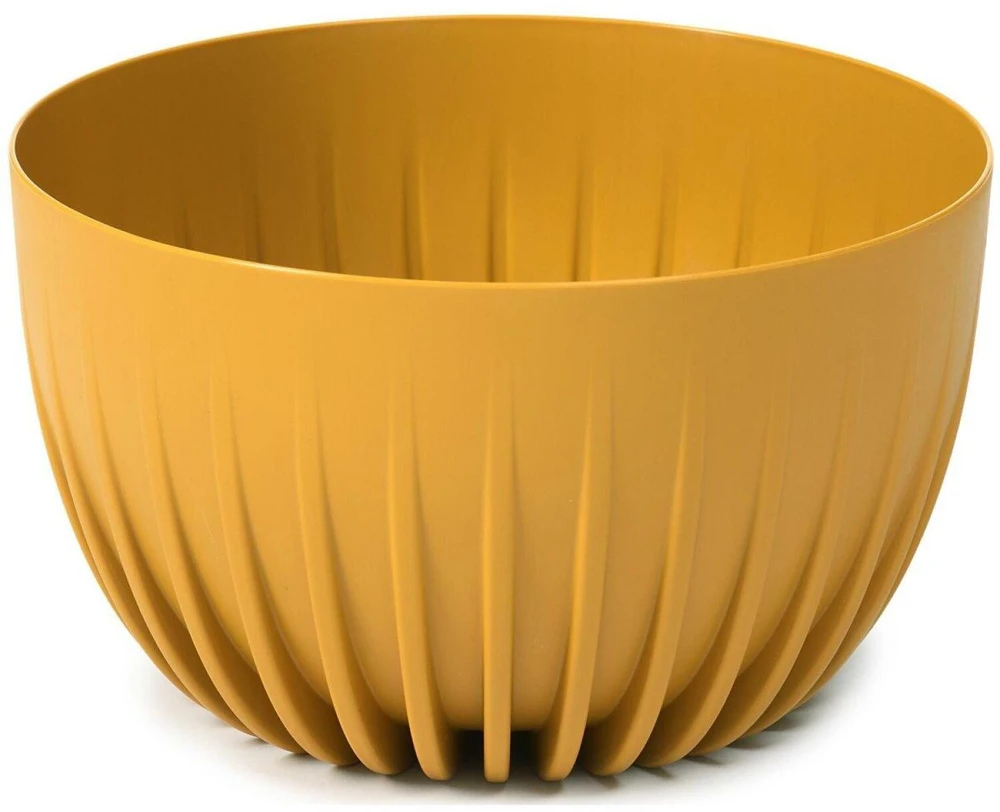 Lamela Gėlių vazonas "Mira" žemas, 240 mm, 3,6 l, geltonas