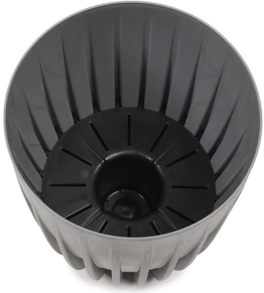 Gėlių vazonas Lamela Mira 907-05, plastikinis, baltas