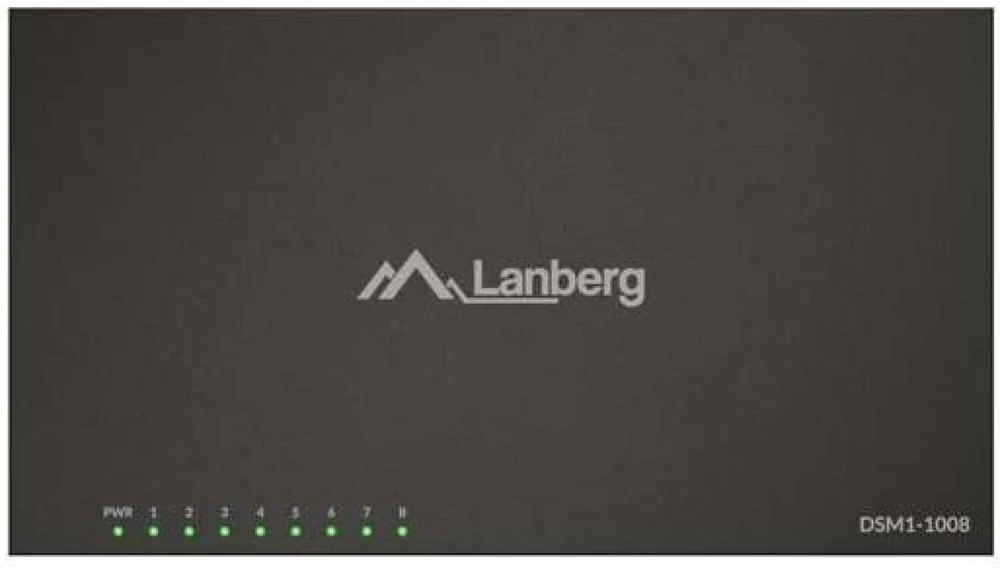 Šakotuvas Lanberg komutatorius 8x 1Gb/s nevaldomas 12V metalinis korpusas, sp.