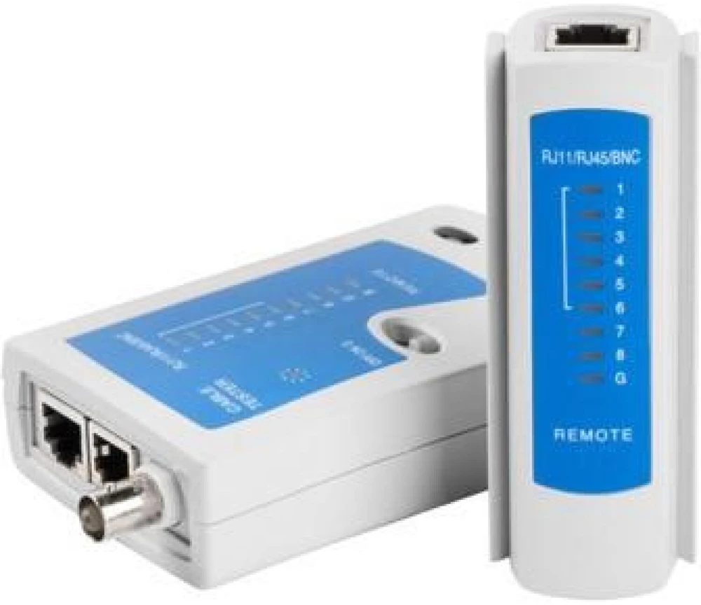 Tinklo kabelių testeris Lanberg ‎NT-0401, RJ-45, RJ-11, RJ-12, koaksialiniams kabeliams