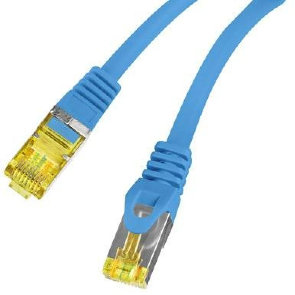 PATCHCORD KAT.6A S/FTP LSZH CU 0.25M Mėlynas FLUKE PASSED LANBERG
