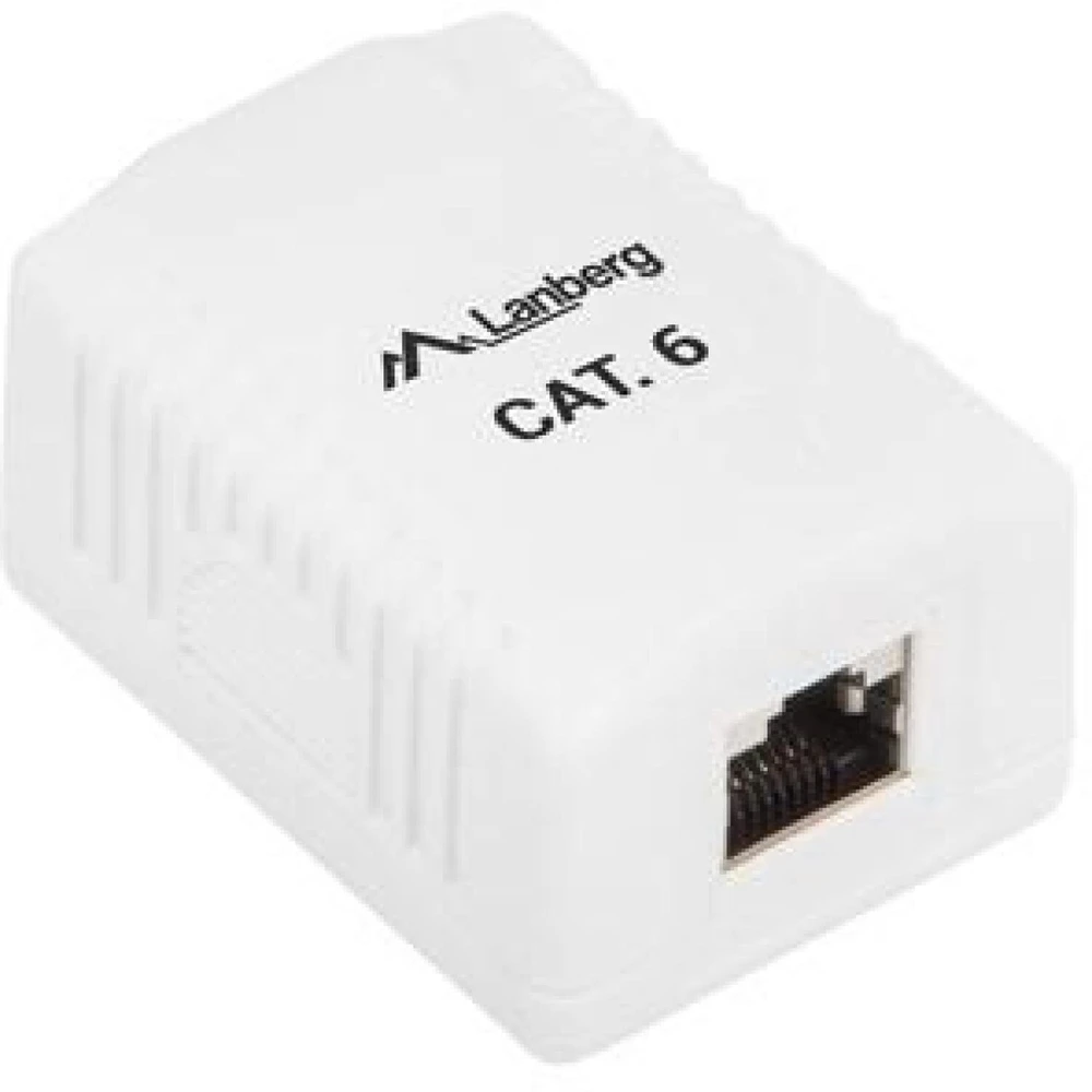LANBERG OS6-0001-W FTP Data Box 1 prievado RJ45 ekranuotas kat. 6
