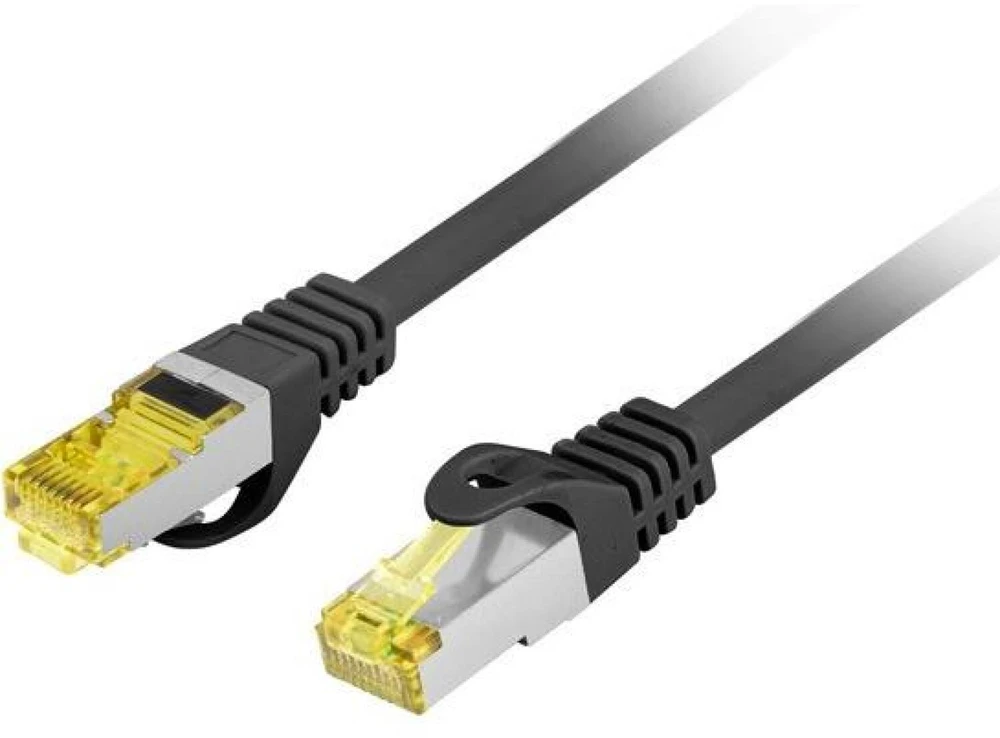 PATCHCORD CAT.6A S/FTP LSZH CU 3M Juodas FLUKE PASSED LANBERG