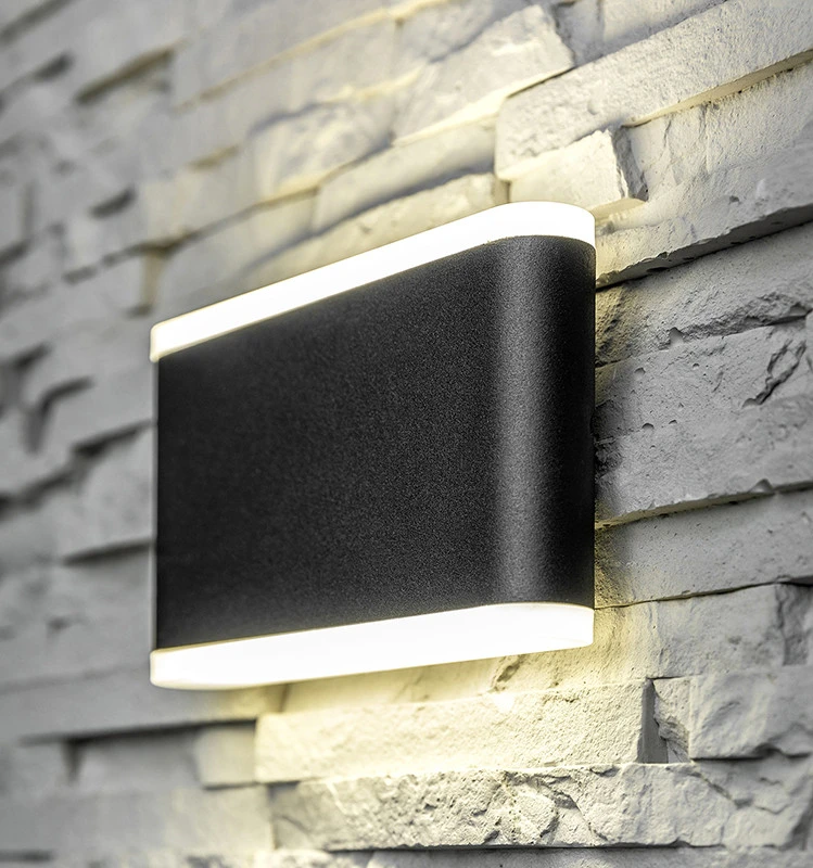 GTV Fasadinis šviestuvas dvikryptis LED VALLA, 8W, 640lm, AC220-240V, 50/60Hz, IP54, 4000K