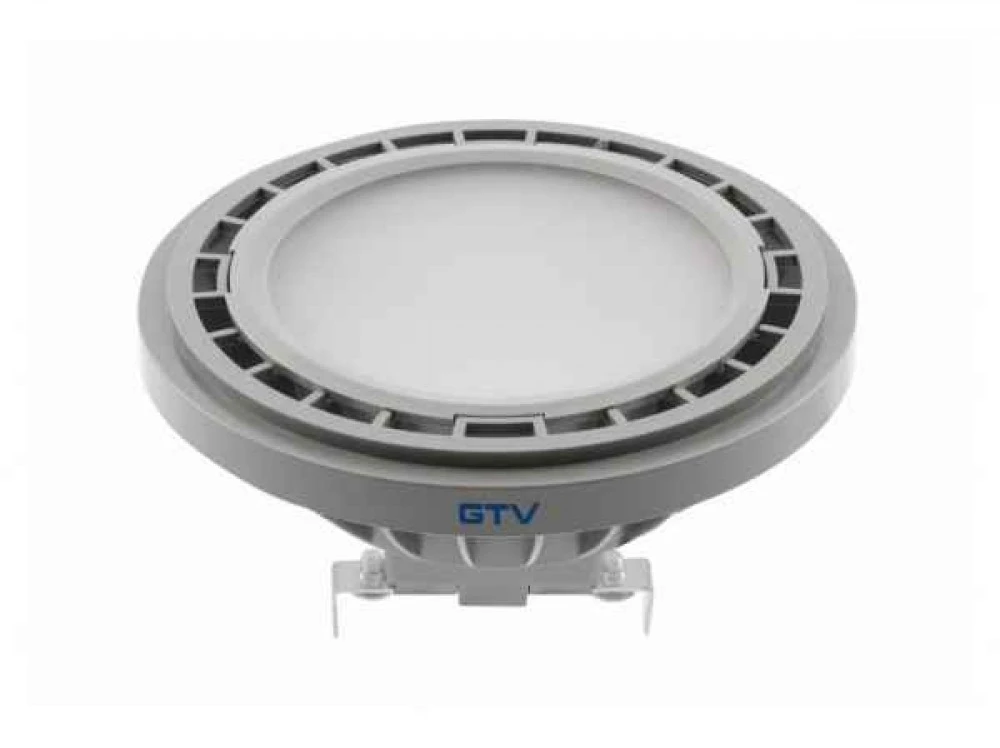 GTV LED ŠVIESOS šaltinis, A-G, AR111, 3000K, G53, 12,5W, DC12V, 40°, 1100lm, pilkas