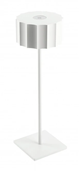 GTV 'Led table lamp AZELIA , 2,5W, 200lm, DC 5V, 1A,4000 K, battery 4000 mAh, dimmable,baltas