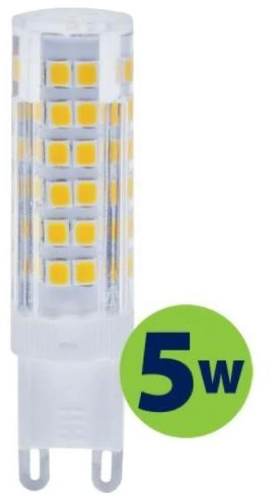 Lemputė|LEDURO|Energijos sąnaudos 5,5 vatai|Šviesos srautas 500 liumenų|2700 K|220 - 240V|Spindulio kampas 360 laipsnių|21054