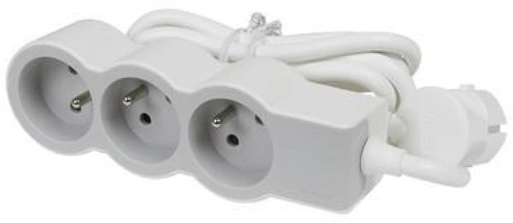 Legrand Standartinis ilgintuvas 3x2P+Z 3m balta ir-pilka