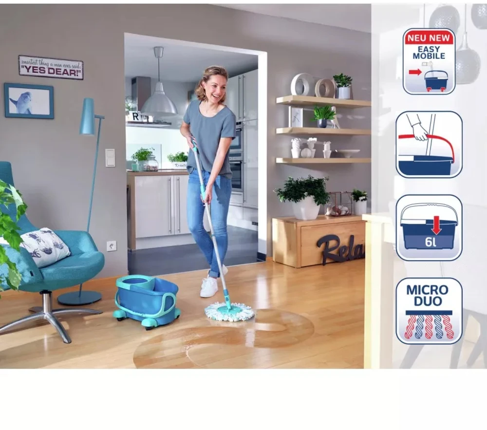 Leifheit grindų valymo rinkinys Clean Twist Disc Mop, 1052102