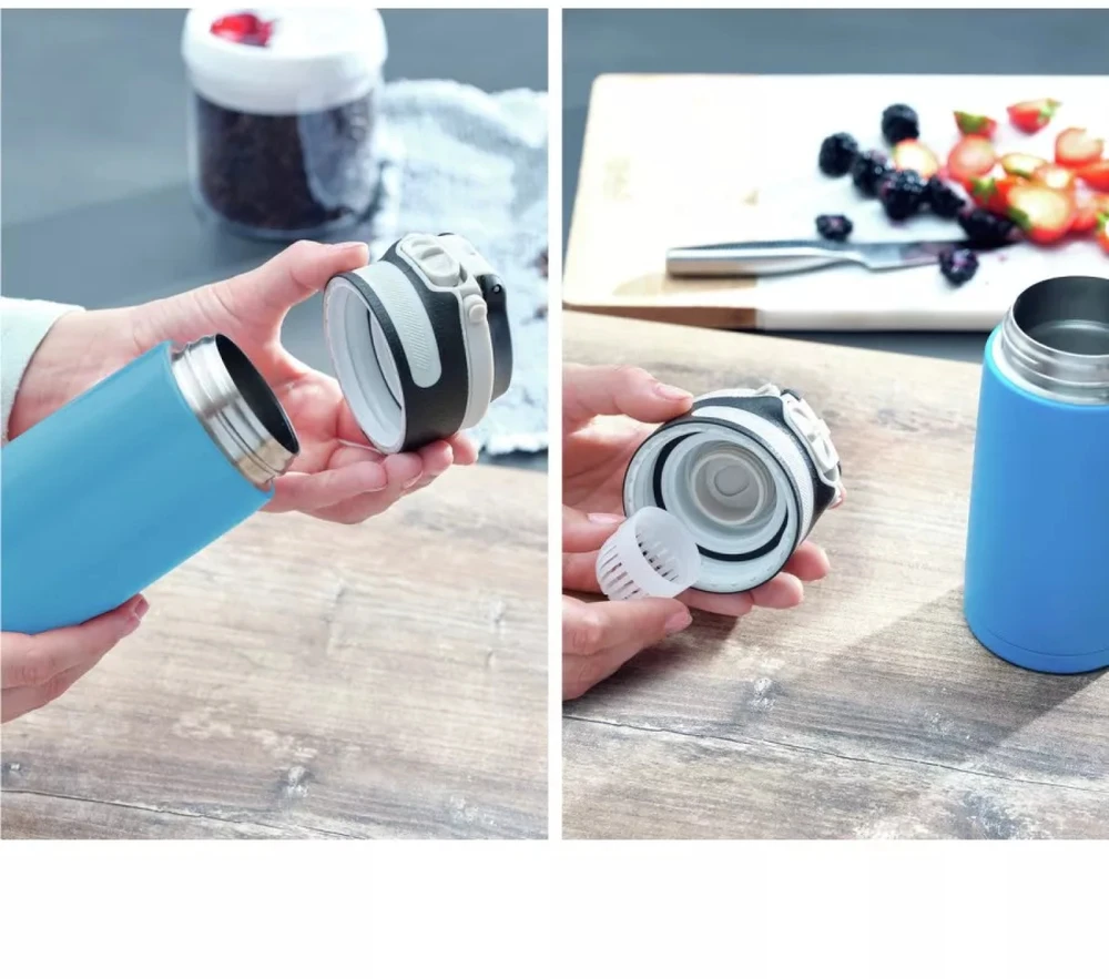 Leifheit Leifheit 3248 Flip Termo puodelis 350 ml Mėlynas