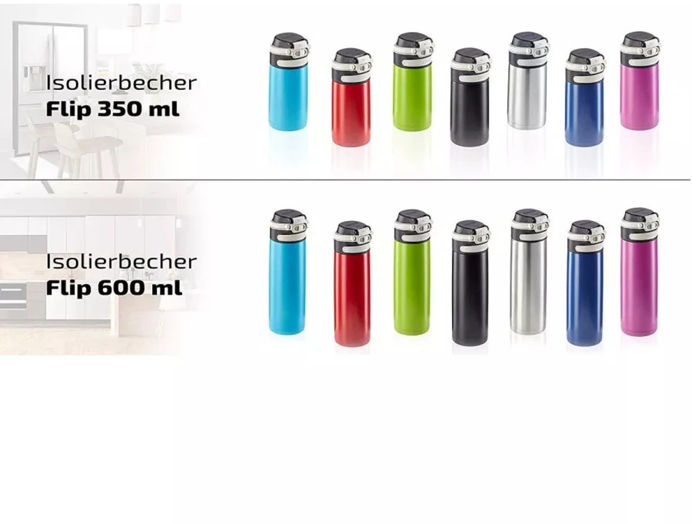 Leifheit Leifheit 3248 Flip Termo puodelis 350 ml Mėlynas