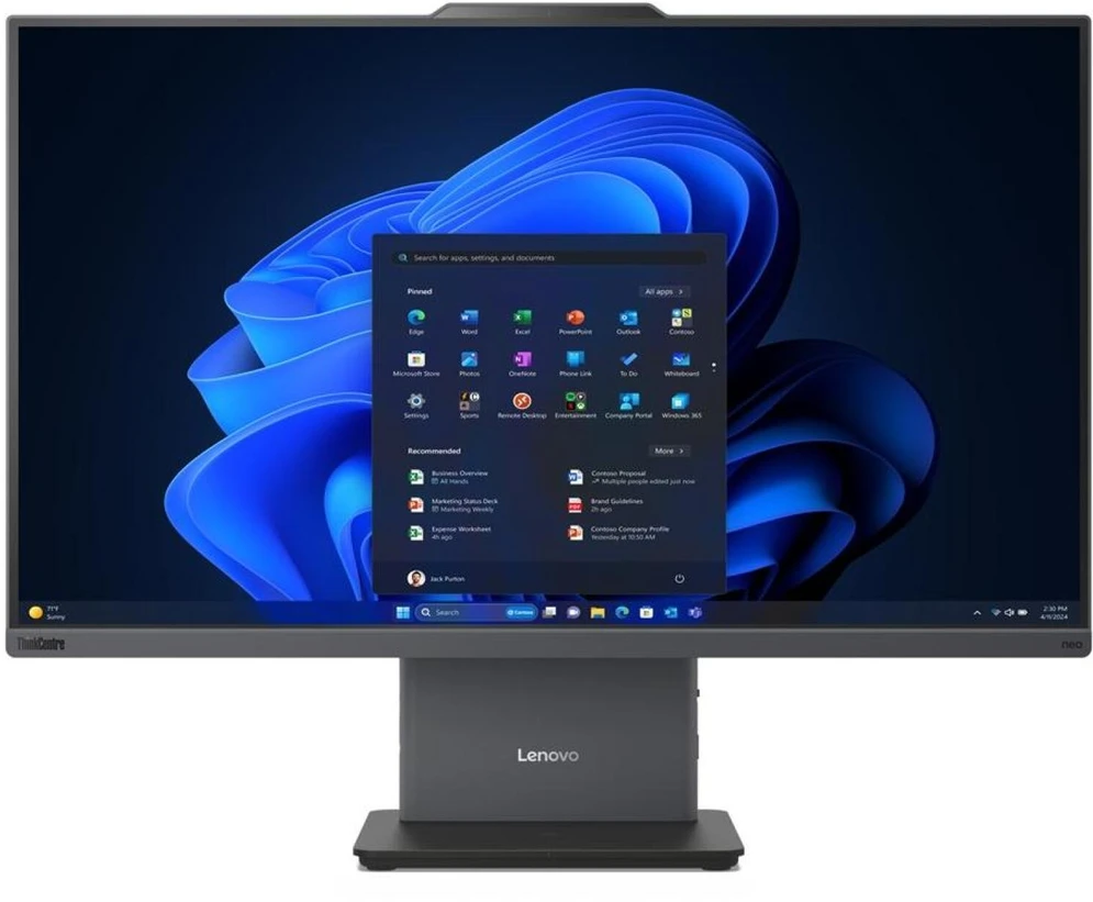 Stacionarus kompiuteris Lenovo ThinkCentre neo 50a 27 Gen 6 LNL Intel Core Ultra 7 256V 68,6 cm (27") 1920 x 1080 pikselių „All-in-One“ kompiuteris 16 GB LPDDR5x-SDRAM 512 GB SSD Windows 11 Pro Wi-Fi 6 (802.11ax) Pilkas