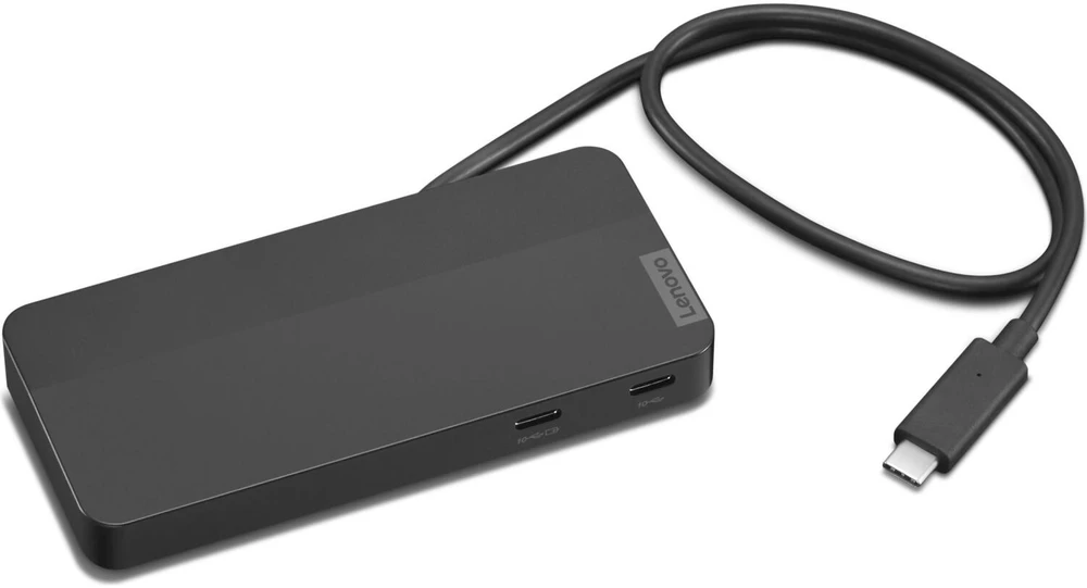 Lenovo | USB-C Dual Ekranas Travel Dock su adapteriu | 40B90100EU | Ethernet LAN (RJ-45) jungtys 1 | DisplayPorts quantity 1 | USB 3.0 (3.1 Gen 1) jungtys quantity 1 x USB-A 10 Gbps, 2 x USB-C 10 Gbps | HDMI jungtys quantity 1 | 65 W | Garantija 36 mėn.