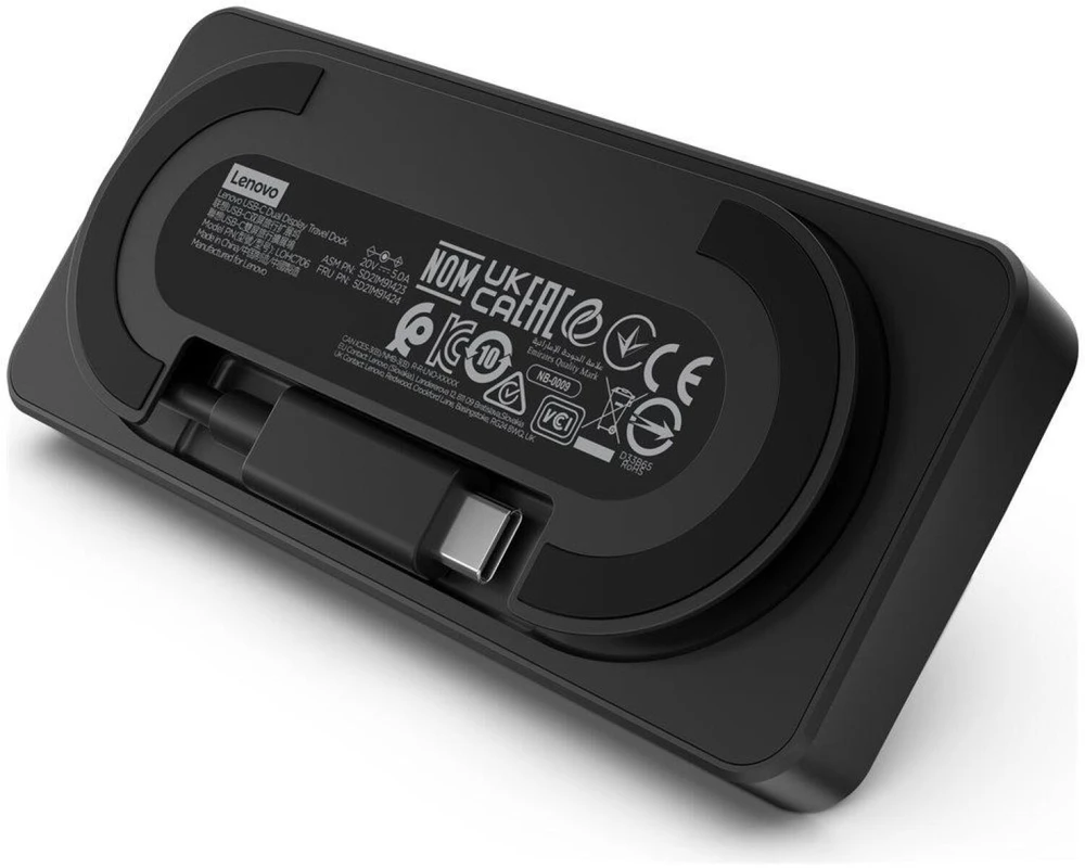 Lenovo | USB-C Dual Ekranas Travel Dock su adapteriu | 40B90100EU | Ethernet LAN (RJ-45) jungtys 1 | DisplayPorts quantity 1 | USB 3.0 (3.1 Gen 1) jungtys quantity 1 x USB-A 10 Gbps, 2 x USB-C 10 Gbps | HDMI jungtys quantity 1 | 65 W | Garantija 36 mėn.