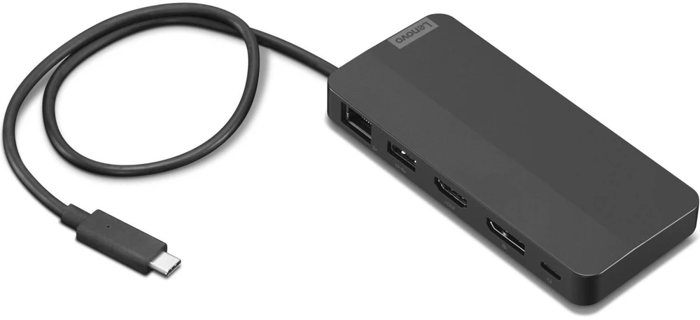 Lenovo | USB-C Dual Ekranas Travel Dock su adapteriu | 40B90100EU | Ethernet LAN (RJ-45) jungtys 1 | DisplayPorts quantity 1 | USB 3.0 (3.1 Gen 1) jungtys quantity 1 x USB-A 10 Gbps, 2 x USB-C 10 Gbps | HDMI jungtys quantity 1 | 65 W | Garantija 36 mėn.