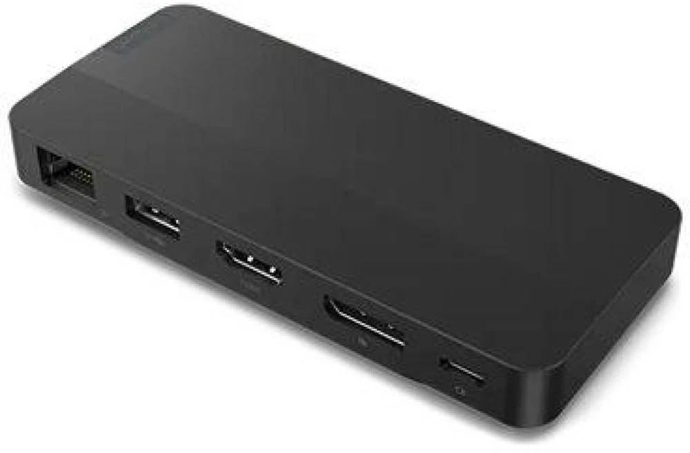 Lenovo | USB-C Dual Ekranas Travel Dock su adapteriu | 40B90100EU | Ethernet LAN (RJ-45) jungtys 1 | DisplayPorts quantity 1 | USB 3.0 (3.1 Gen 1) jungtys quantity 1 x USB-A 10 Gbps, 2 x USB-C 10 Gbps | HDMI jungtys quantity 1 | 65 W | Garantija 36 mėn.